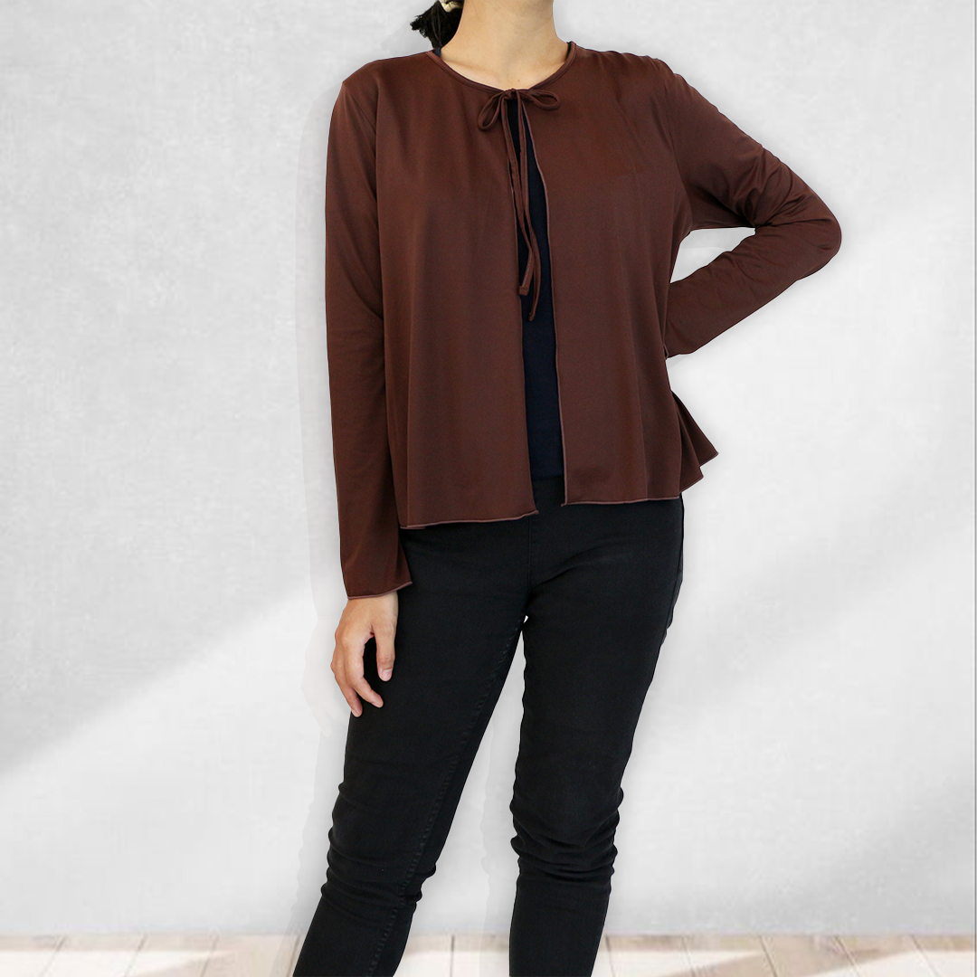Winner Vogue Kaylee Outer Cardigan Casual - Kardigan polos Luaran Wanita Tali Bahan Premium Dingin