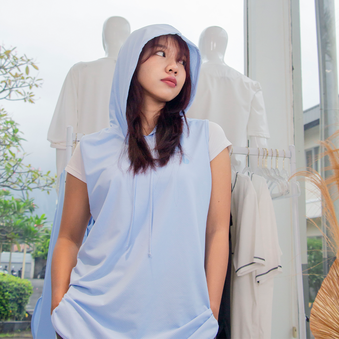 Becca Sporty Hoodie - Hoodie Sport Outer Olahraga Wanita dan Pria Sleeveless Tanpa Lengan