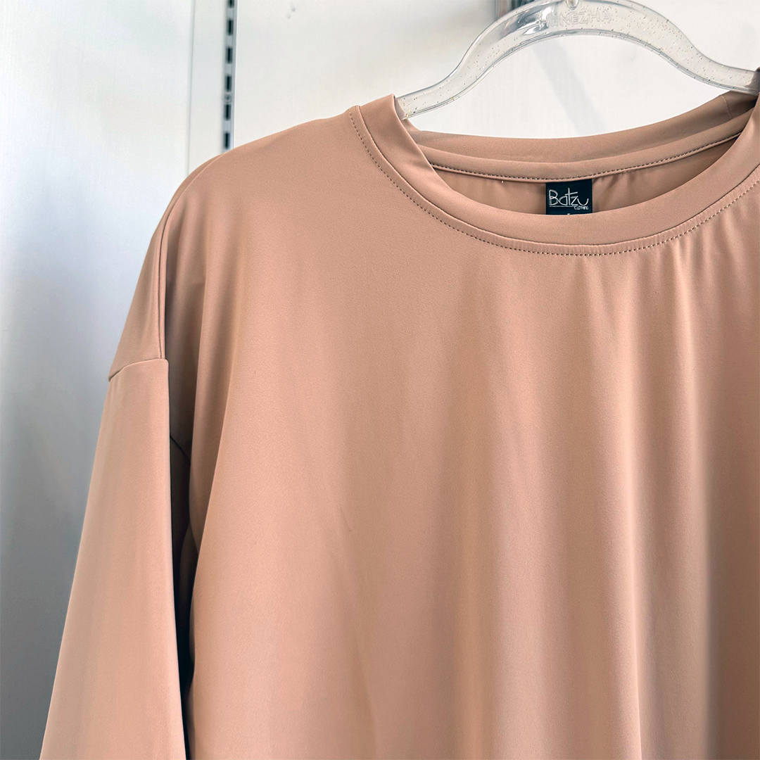 Batzu Clothing Salma Oversize Slit Tee - Kaos Oversize Wanita