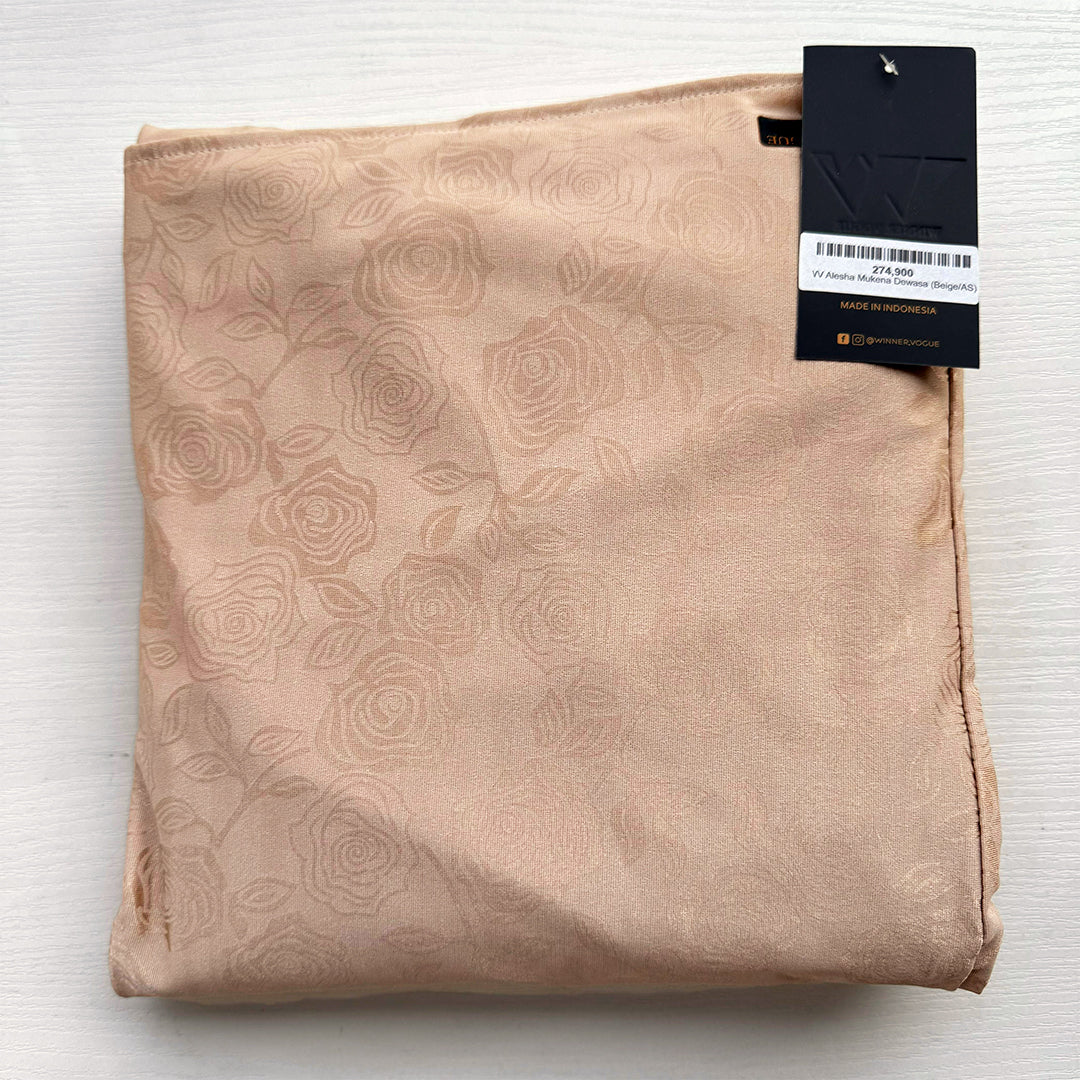 Winner Vogue Alesha Mukena Motif Embossed - Mukena Dewasa Berbahan Halus, Dingin, & Bermotif Cantik