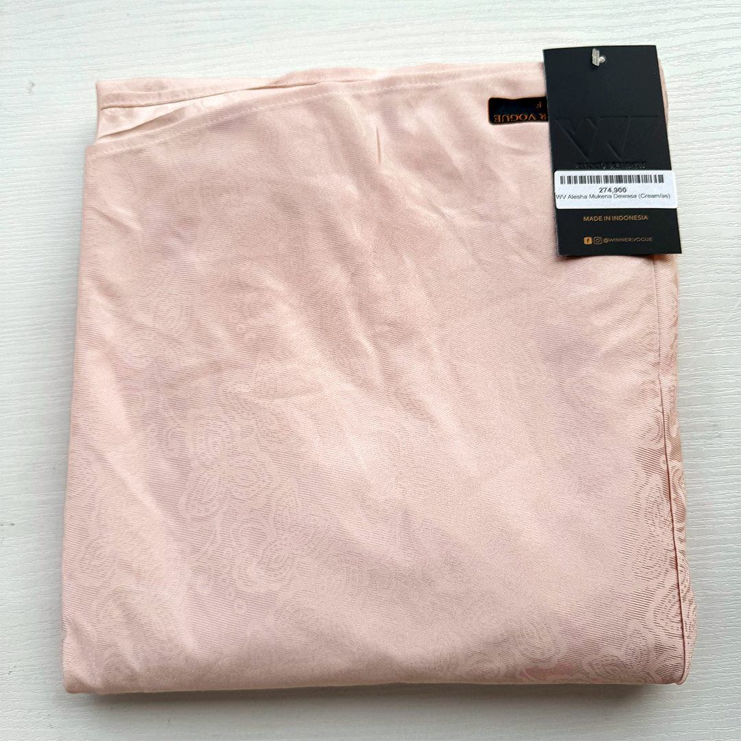 Winner Vogue Alesha Mukena Motif Embossed - Mukena Dewasa Berbahan Halus, Dingin, & Bermotif Cantik