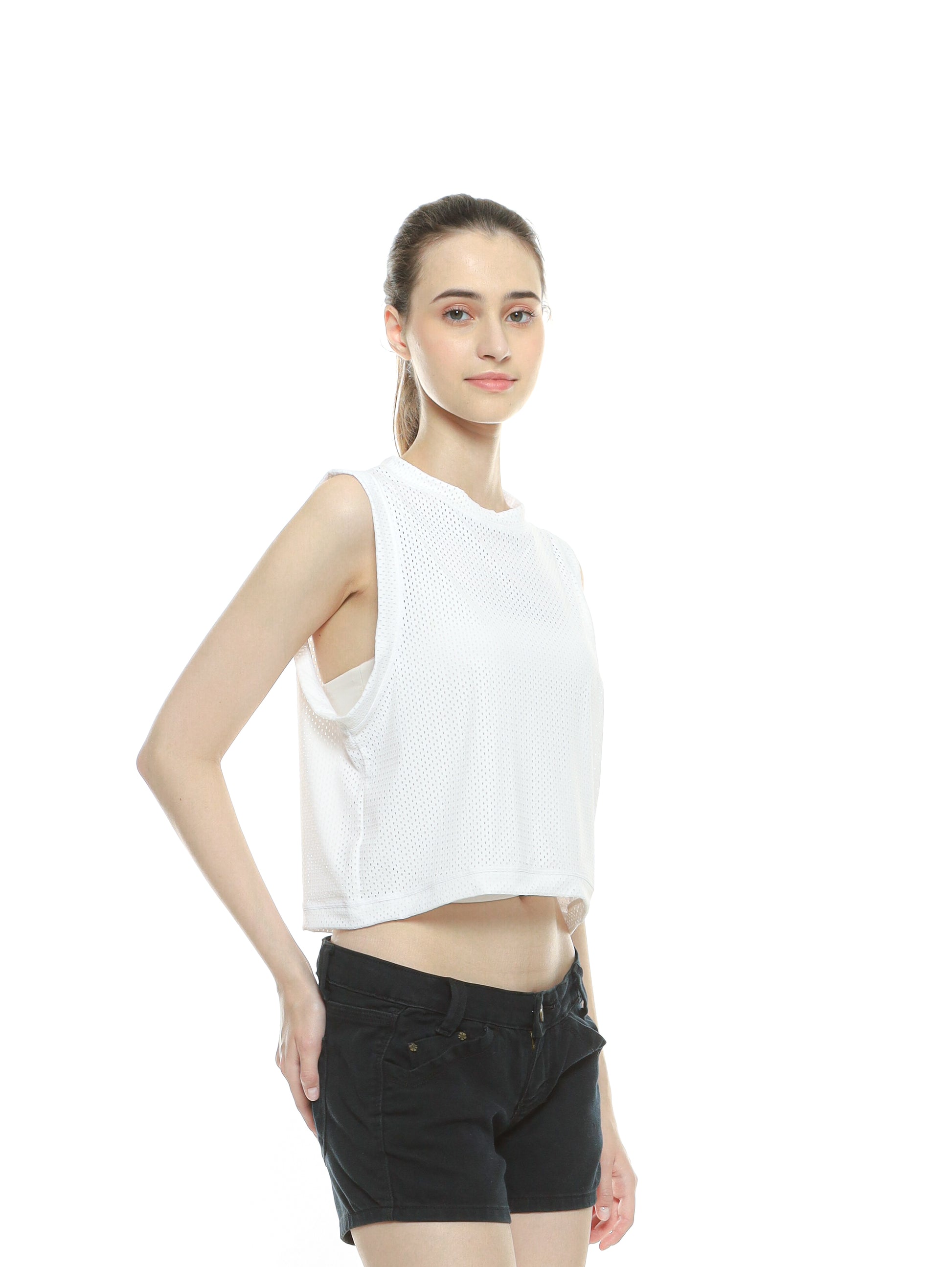 Jennie Top Mesh - Baju Outer Olahraga