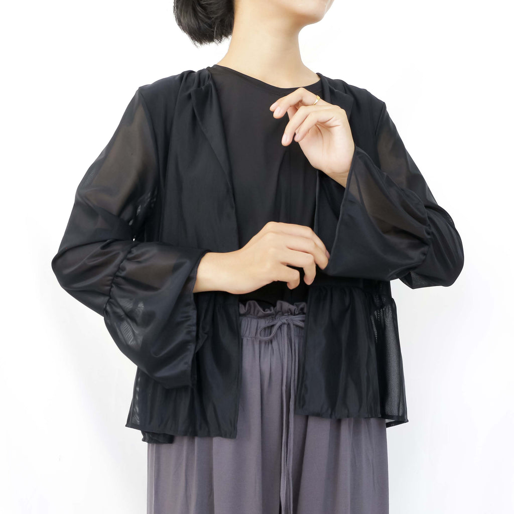 Juliet Mesh Outer - Outerwear Cardigan Luaran Wanita Lengan Panjang