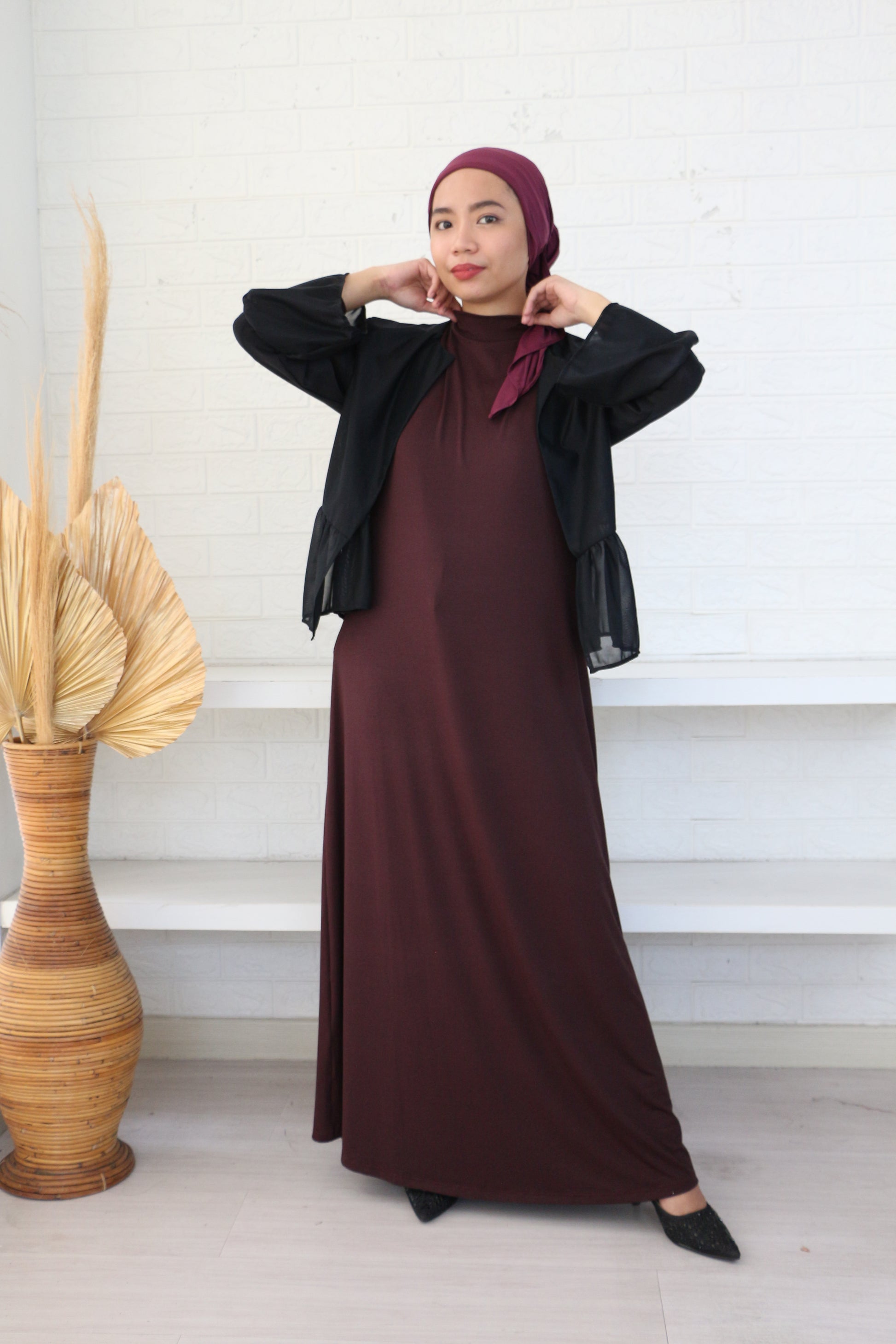 Nawra Long Dress - Gaun Wanita Lengan Panjang