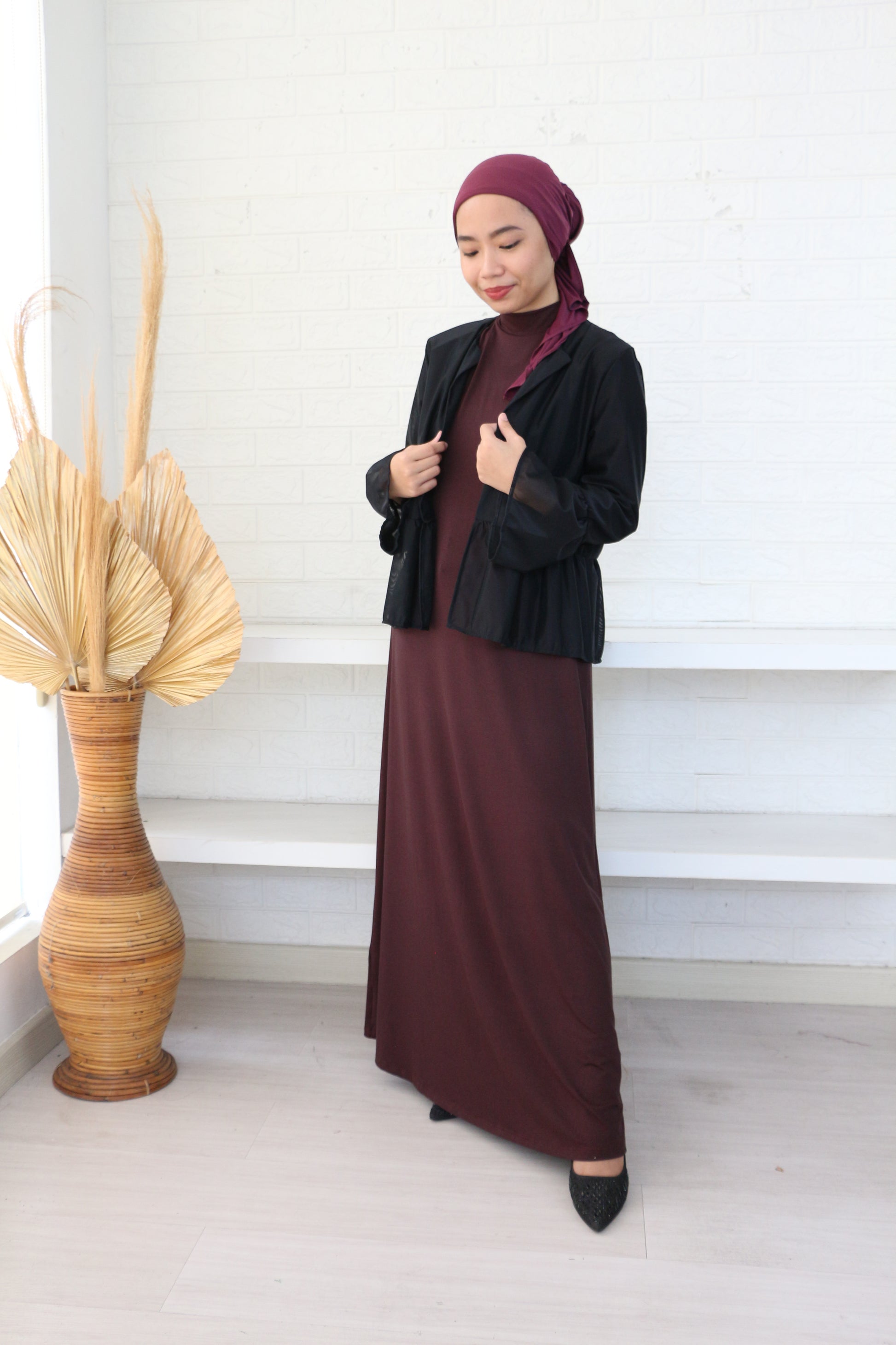 Nawra Long Dress - Gaun Wanita Lengan Panjang