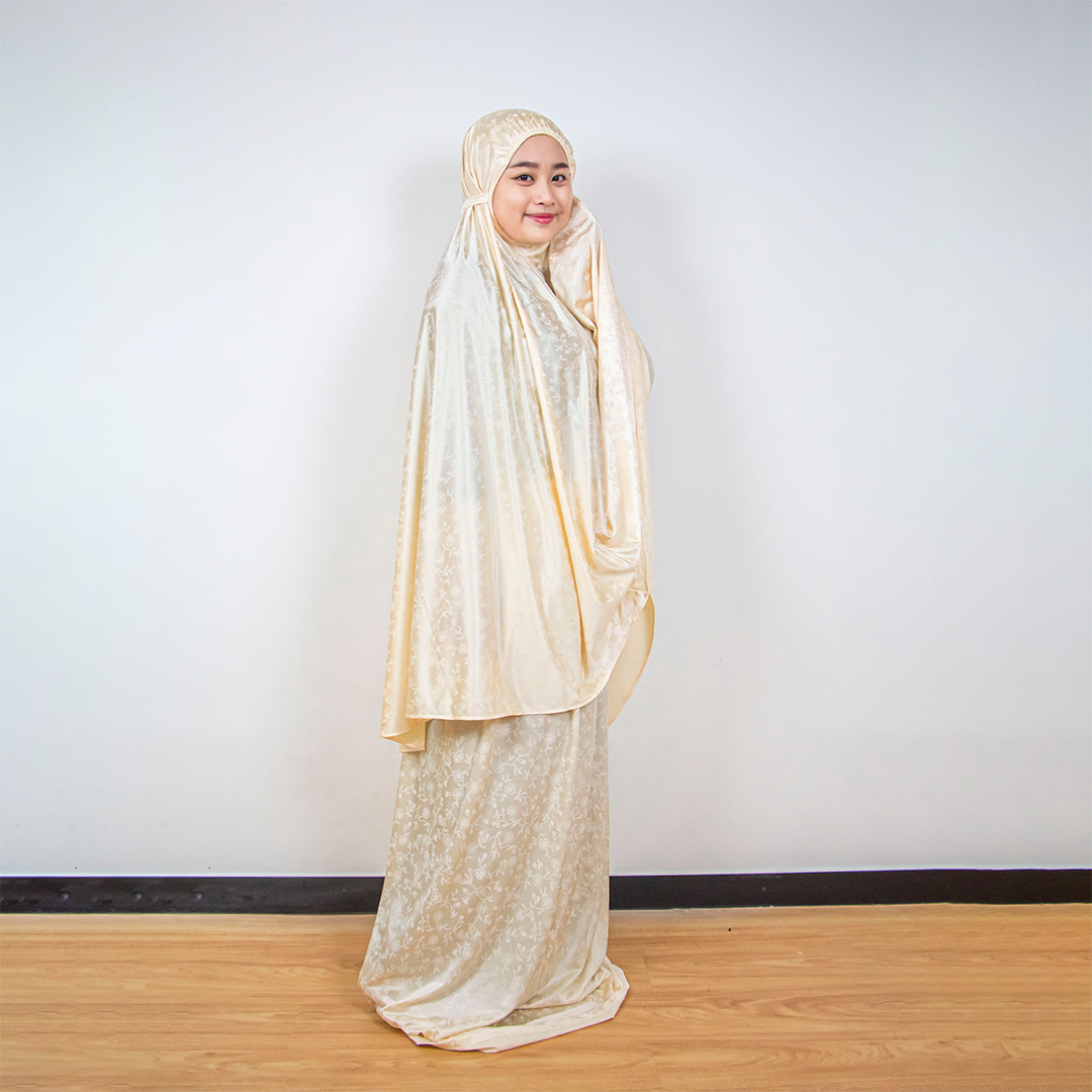 Winner Vogue Alesha Mukena Motif Embossed - Mukena Dewasa Berbahan Halus, Dingin, & Bermotif Cantik