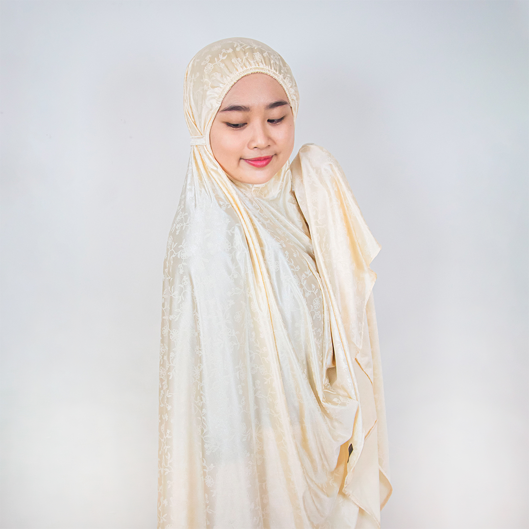 Winner Vogue Alesha Mukena Motif Embossed - Mukena Dewasa Berbahan Halus, Dingin, & Bermotif Cantik