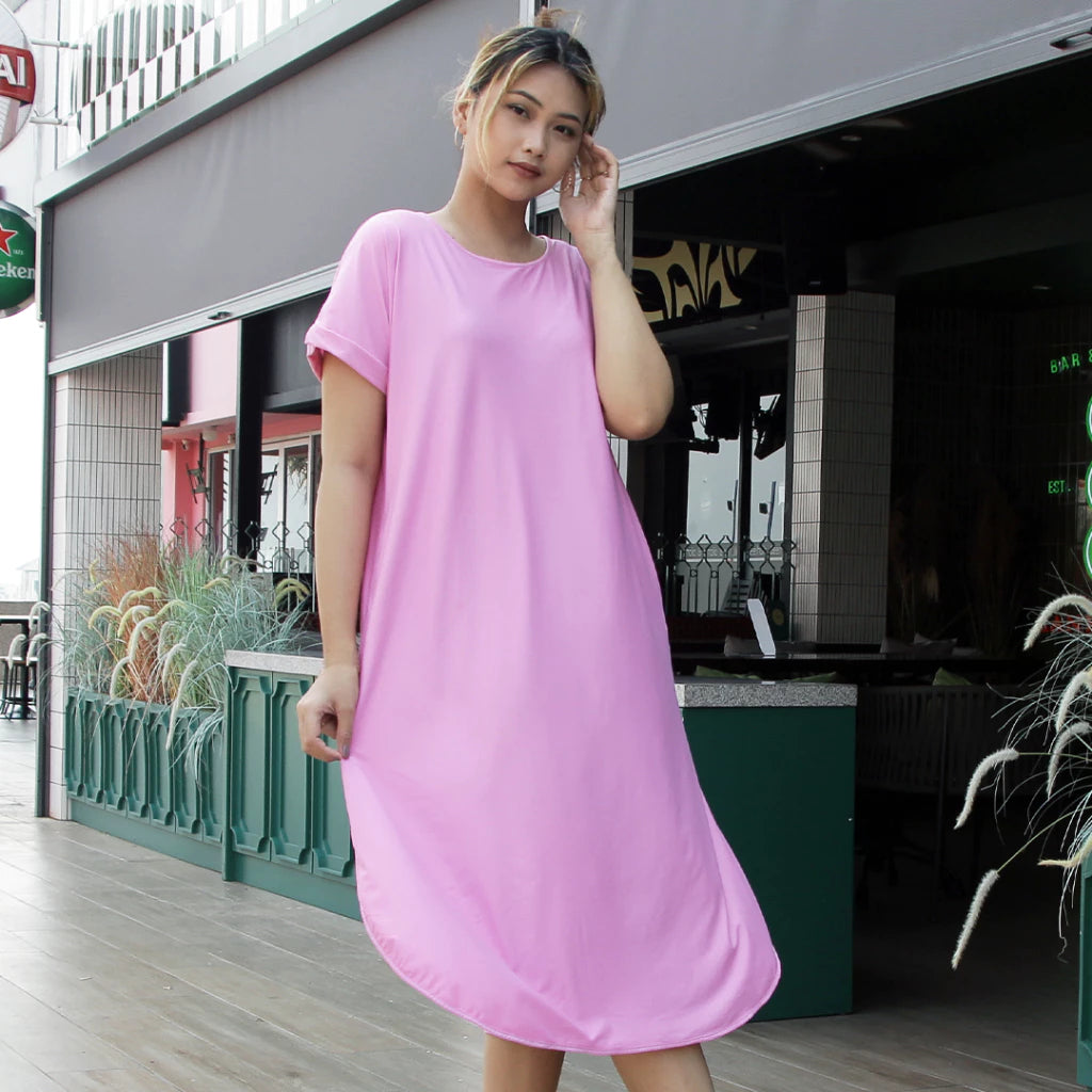 Kanye Dress Gaun Lengan Pendek Wanita