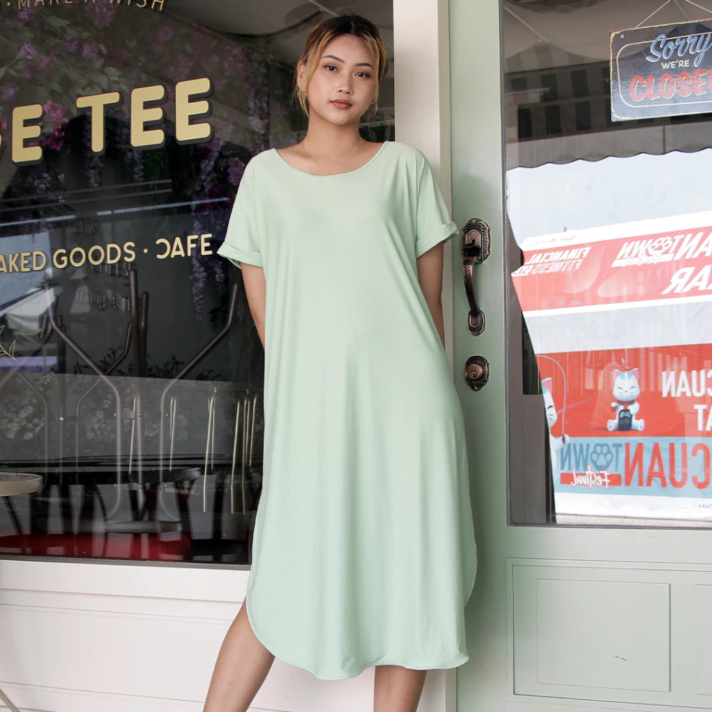 Kanye Dress Gaun Lengan Pendek Wanita