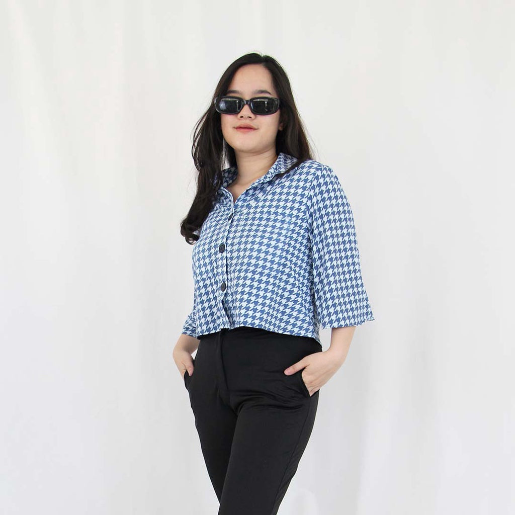 Crop Blouse Wanita - Malinka Crop Blouse