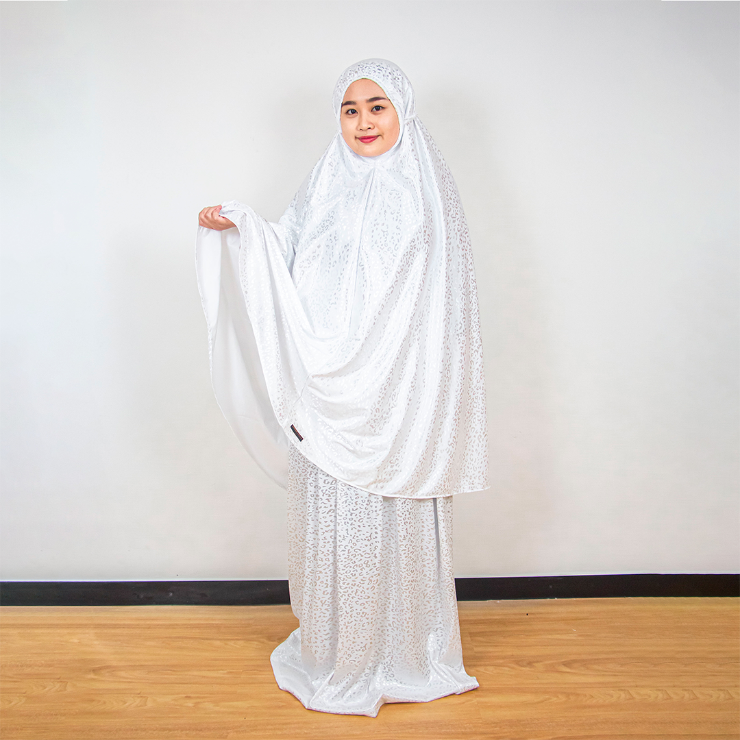 Winner Vogue Alesha Mukena Motif Embossed - Mukena Dewasa Berbahan Halus, Dingin, & Bermotif Cantik
