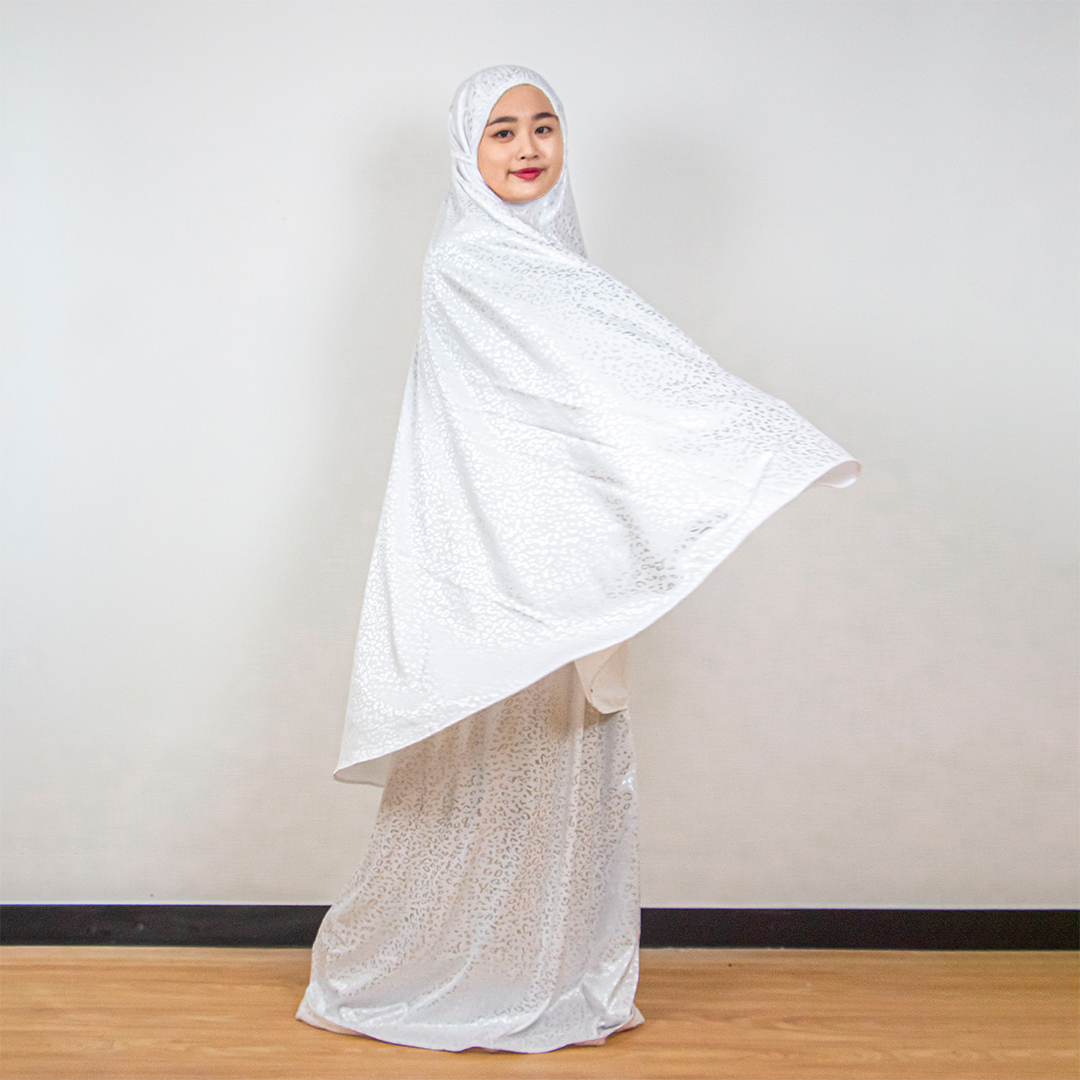 Winner Vogue Alesha Mukena Motif Embossed - Mukena Dewasa Berbahan Halus, Dingin, & Bermotif Cantik